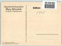 91174 W8545 Wernfels Künstlerkarte Burg Dorf sign.