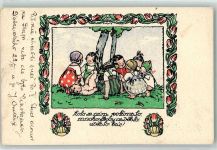 Serie 17 Nr. 8 Verlag B. Kocl Kinder AK Fischerova-Kvechova, M.