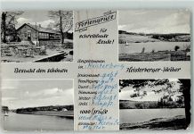 35759 W6349 Heisterberg , Dillkr Foto AK Heisterberger Weiher Segelboot Gasthaus Wolf