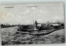 27568 W2850 Bremerhaven - Kaiserhafen-Einfahrt Leuchtturm