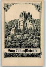 56294 W5401 Wierschem Künstlerkarte Burg Elz sign. W. Lenz Nr. 186