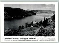79859 W7826 Seebrugg KEINE AK Cafe Pension Hubertus Informationskarte