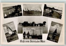 31515 W3053 Steinhude - Steinhuder Meer Bootshafen Segelboote Insel Wilhelmstein