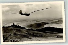 Die Rhön Wasserkuppe Stempel Segelflug Foto AK