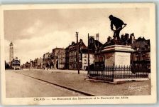 62100 Calais - le Monument des Sauveteurs et le Boulevard des Allies Leuchtturm