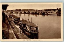 37000 Tours - Blick auf die Loire Hausboot Angler