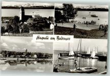 88709 W7759 Hagnau am Bodensee - Segelboot Fahrgastschiff