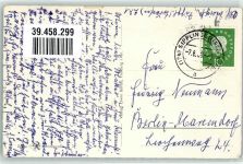 78354 W7767 Sipplingen - Blick von See Pfarrkirche Segelboot
