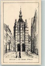59500 Douai 1915 Künstlerkarte le Cocher St. Pierre