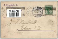 10115 W1000 Lankwitz 1906 - Drucksache Quittung M.B. Rodsenthal & Co