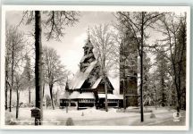 Brückenberg Karpacz Gorny Foto AK Kirche Wang Winter