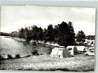 16818 O1950 Flecken Zechlin - Wohnboote und Zeltplatz am Großen Zechliner See Oldtimer