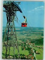 83346 W8221 Bergen , Chiemgau Foto AK Hochfelln Seilbahn Bayerische Alpen Gipfel1677 m