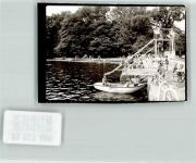 35423 W6302 Lich , Hess Privatfoto KEINE AK Schwimmbad See Ruderboot Bademode Kinder Ort handschriftlich