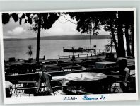 19395 O2864 Plau FOTO KEINE AK Foto Original aus Archiv eines Ansichtskartenverlag Biergarten am Plauer See Ort handschriftlich