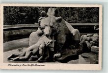 Bromberg Bydgoszcz Foto AK Denkmal Sintflutbrunnen