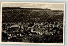 79539 W7850 Stetten 1940 Gebrauchsspuren mit Kirche St. Fridolin Feldpost