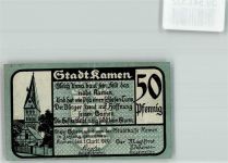 W4708 Kamen , Westf Fünfzig Pfennig Nr. 073415 Notgeld Deutschland Notgeldschein