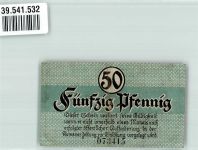W4708 Kamen , Westf Fünfzig Pfennig Nr. 073415 Notgeld Deutschland Notgeldschein
