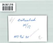63128 W6057 Dietzenbach FOTO KEINE AK Ort handschriftlich