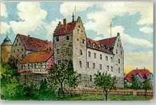 98631 O6102 Römhild 1911 Künstlerkarte Kriegerwaisenhaus