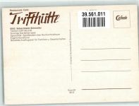 55629 W6577 Waldfriede Werbe AK Spießgrill vor dem Gasthaus Cafe Trifthütte