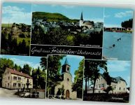 65599 W6255 Frickhofen , Kr Limburg a d Lahn Foto AK Zeltlager Kirche Schwimmbad Dornburg Blasiuskapelle Ferienheim Gruß Westerwald