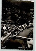 56130 W5409 Dausenau Foto AK Fliegeraufnahme Brücke