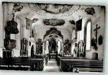 87477 W8961 Sulzberg , Allgäu Foto AK Pfarrkirche innen