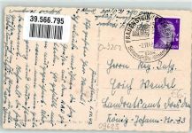 09623 O9202 Frauenstein 1942 Gebrauchsspuren Stadtkirche und Marktplatz