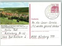97957 W6991 Igersheim 1986 Ganzsache