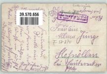 57870 Hartzviller Gebrauchsspuren Feldpost WK I Glasfabrik Vallerysthal