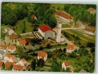 97708 W8733 Bad Bocklet - Alte und Neue Kirche Fliegeraufnahme