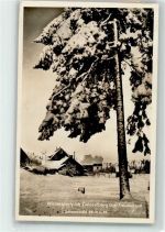 72250 W7290 Zwieselberg , Württ Gebrauchsspuren Gasthaus Pension Auerhahn Winter
