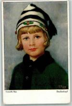 Kind Studienkopf Primus Nr.5041 Max, Corneille Künstlerkarte