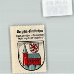51371 W5090 Bergisch Neukirchen Gebrauchsspuren Wappen Löwe Kirche Vignette