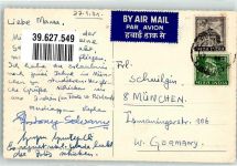 Prozession Elefant geschmückt Motiv Indien 1971