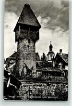 79761 W7890 Tiengen , Hochrhein Foto AK Storchenturm