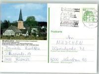 53797 W5204 Lohmar , Rheinl Ganzsache 900 Jahre Kirche Fachwerk