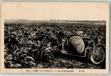 Mailly-le-Camp Motorrad Soldaten Beiwagen Kaserne