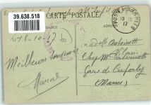 10000 Troyes 1917 - Jardin de Chevreuse Denkmal Feldpost WK I