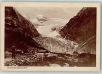 Nordkapp 1927 Foto AK Leonwandglestscher Ort lt. Stempel Schiffspost Hamburg-Amerkia-Linie Hapag