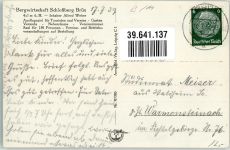 Most Brüx 1939 Foto AK Gasthaus Schlossberg