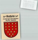 48455 W4444 Bad Bentheim Vignette Wappensammelmarke Kaffee Hag