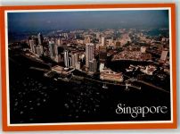 Singapore 1989 Foto AK Fliegeraufnahme