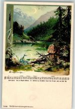 Wanderer Tracht Karl Stücker`s Kunstanstalt 7156 Guggenberger, T. Künstlerkarte
