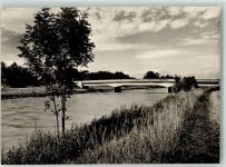 89269 W7917 Vöhringen , Iller Foto AK Illerbrücke