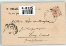 4752 Riedau Lithographie Blumen Rosen Ort lt. Stempel