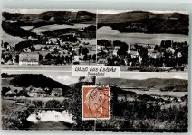 59889 W5779 Eslohe Sauerland Foto AK Briefmarke Bildseite