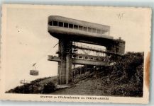 74560 Monnetier-Mornex Foto AK Seilbahn Station